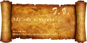 Török Virgil névjegykártya