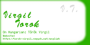 virgil torok business card